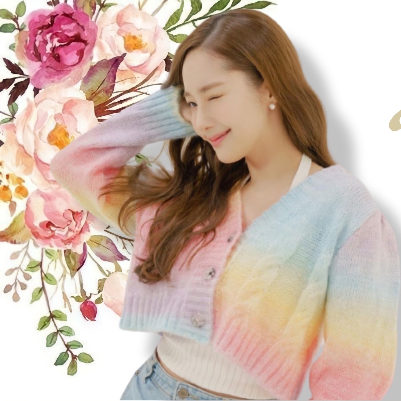 Behind-the-scenes cut of Park Minyoung