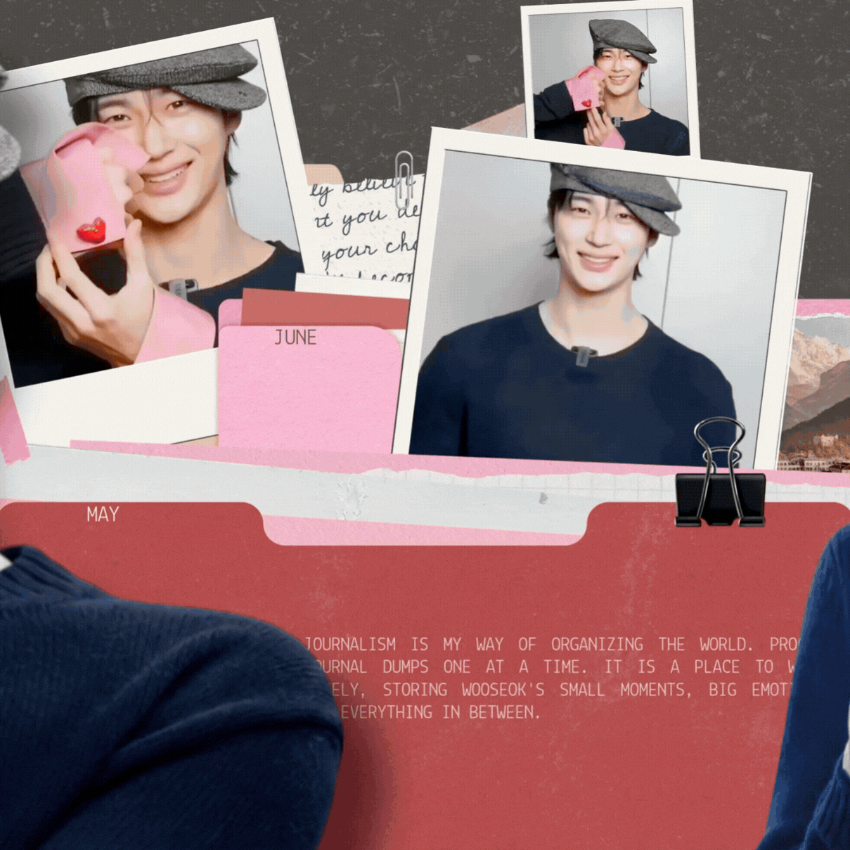 Behind-the-scenes cut of Byeon Wooseok