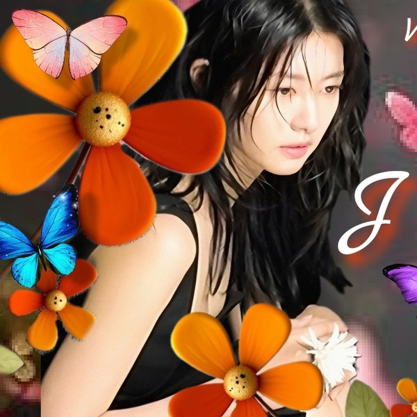 Foto profil populer Jung Somin yang dipilih melalui voting