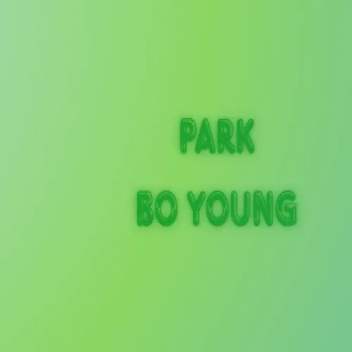 Behind-the-scenes cut of Park Boyoung