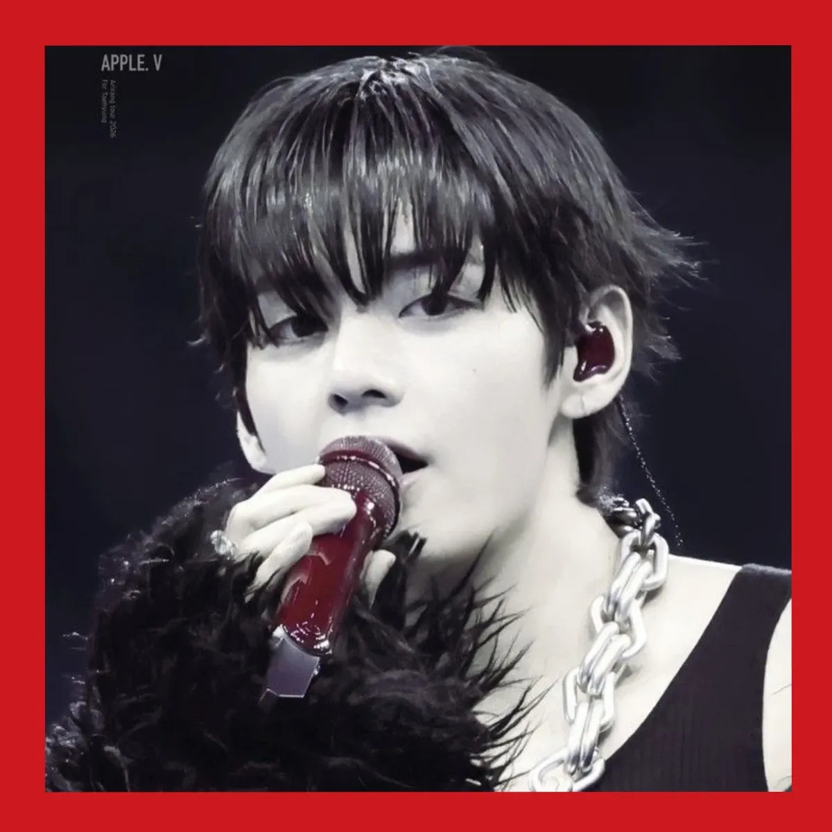 Recent activity shot of Kim Taehyung (V)