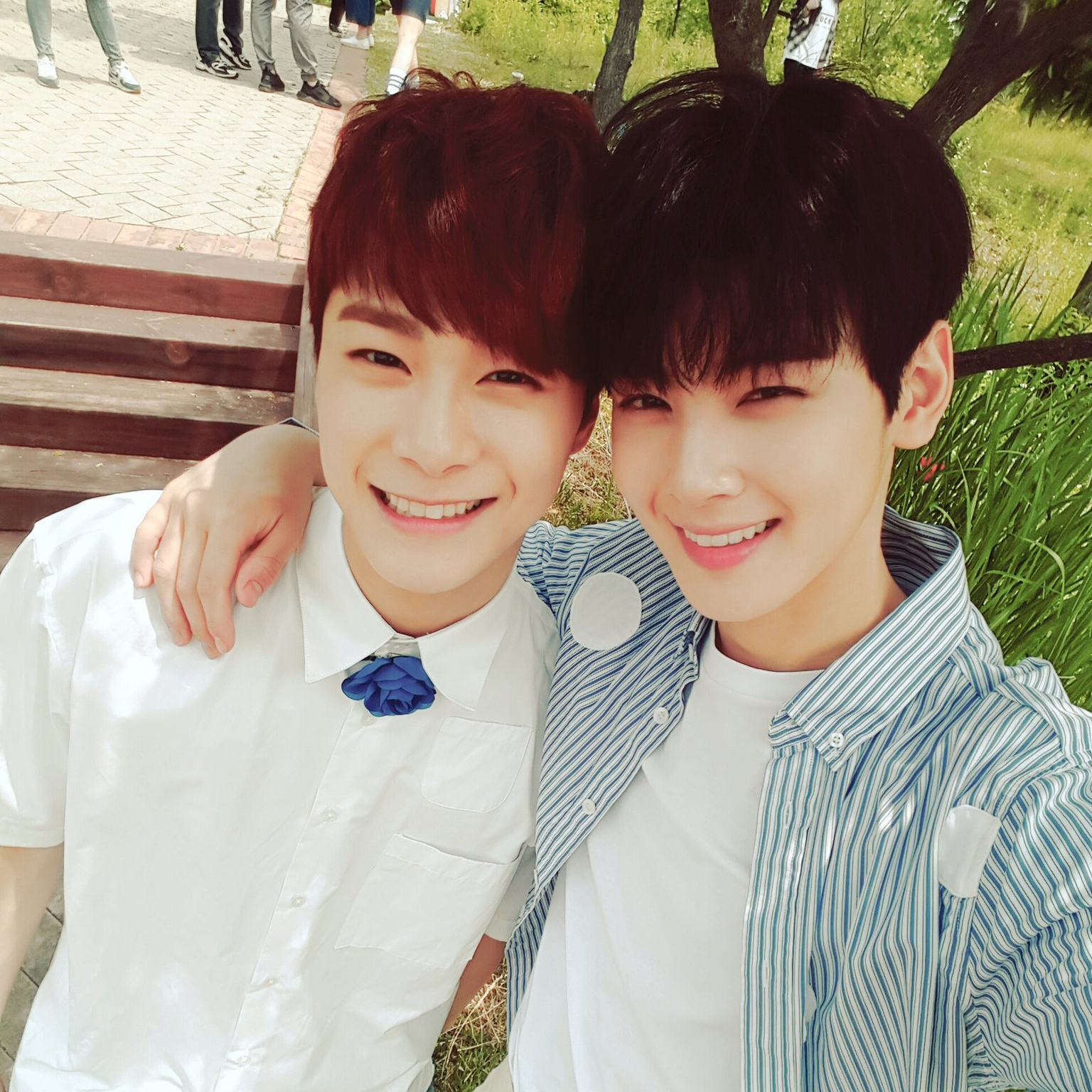 Behind-the-scenes cut of Cha Eunwoo