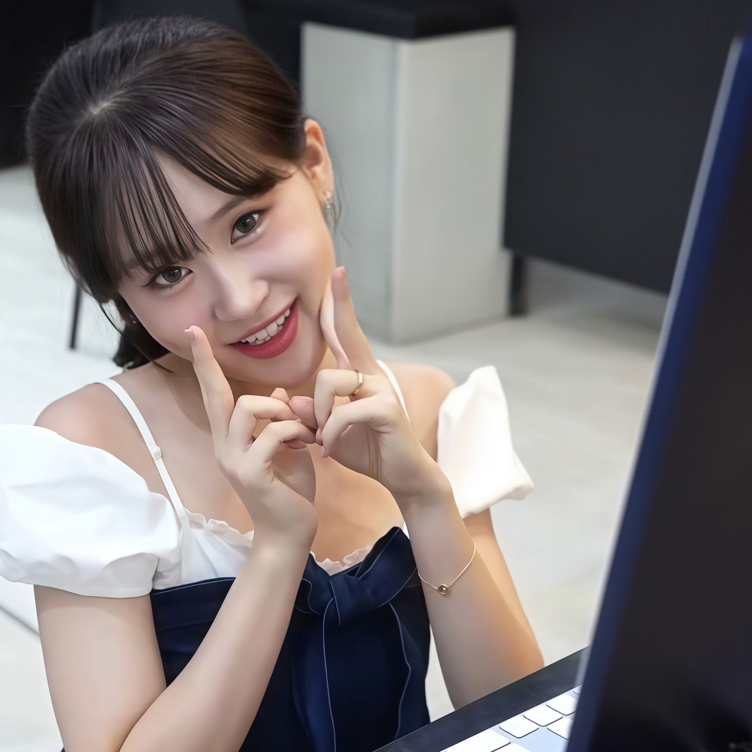 粉丝拍下的金多贤瞬间