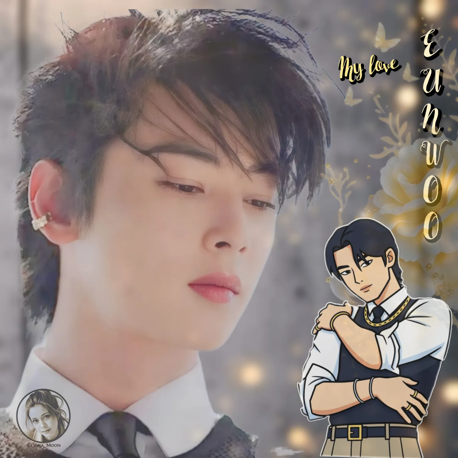 Behind-the-scenes cut of Cha Eunwoo