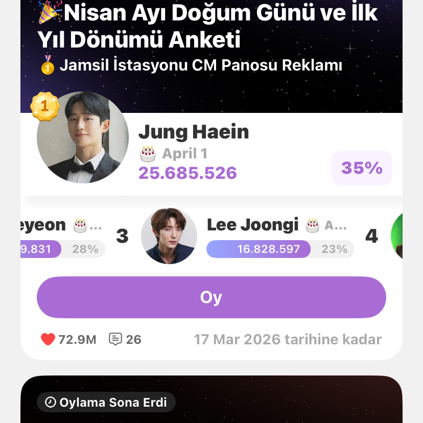 Recent activity shot of Lee Joongi