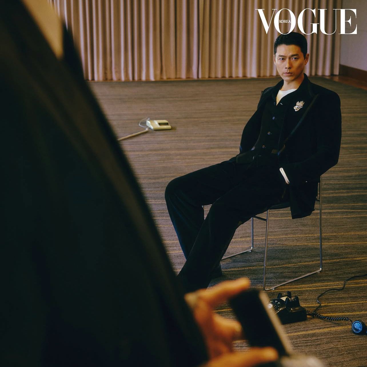 Momen yang diabadikan oleh penggemar Hyun Bin