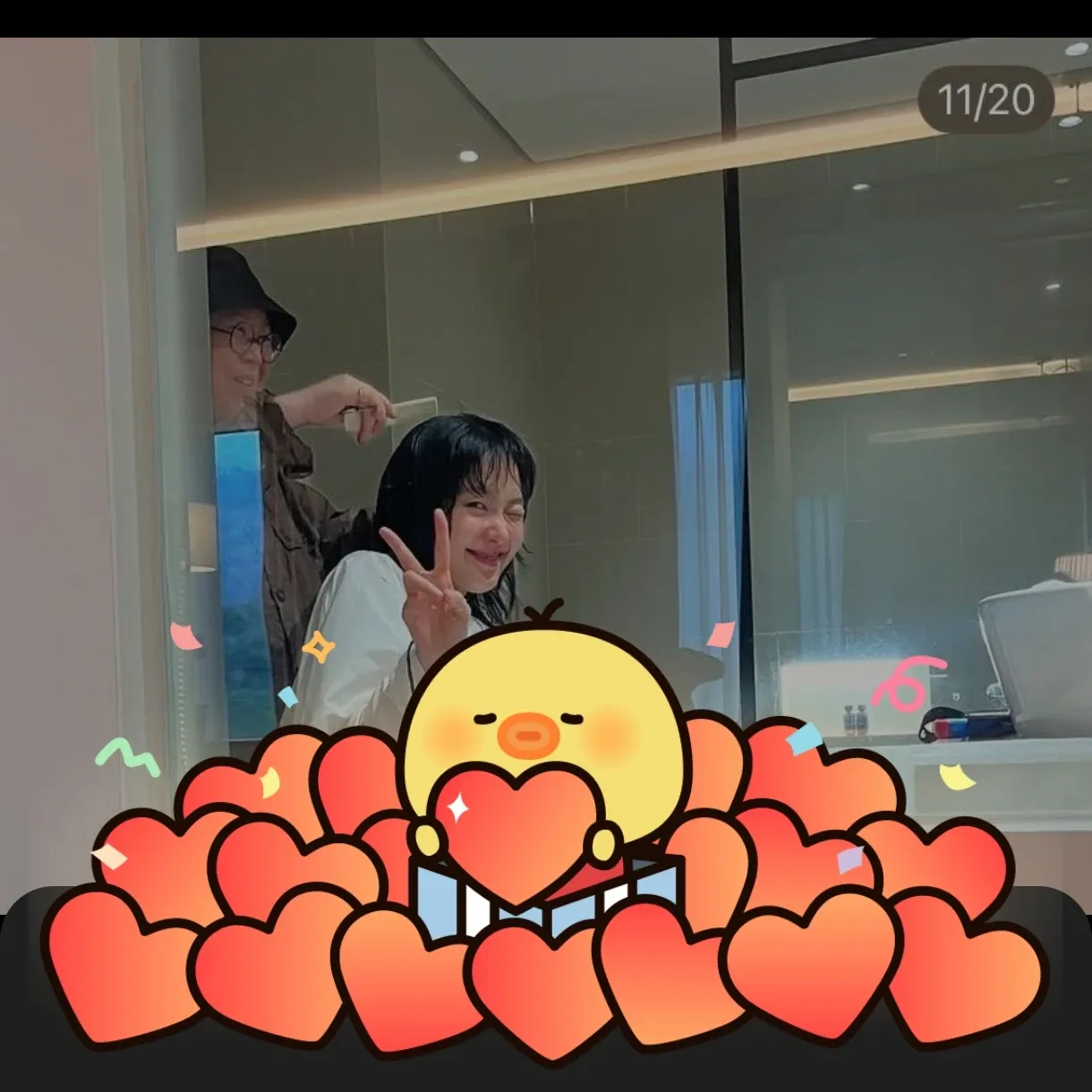 A moment captured by a fan of Kim Goeun