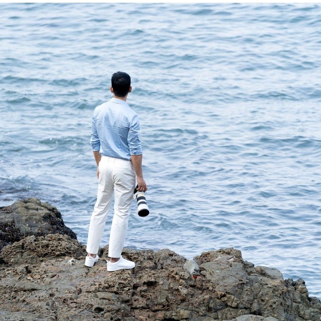 粉丝拍下的丁海寅瞬间