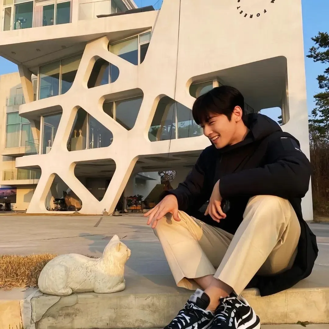 Recent activity shot of Cha Eunwoo