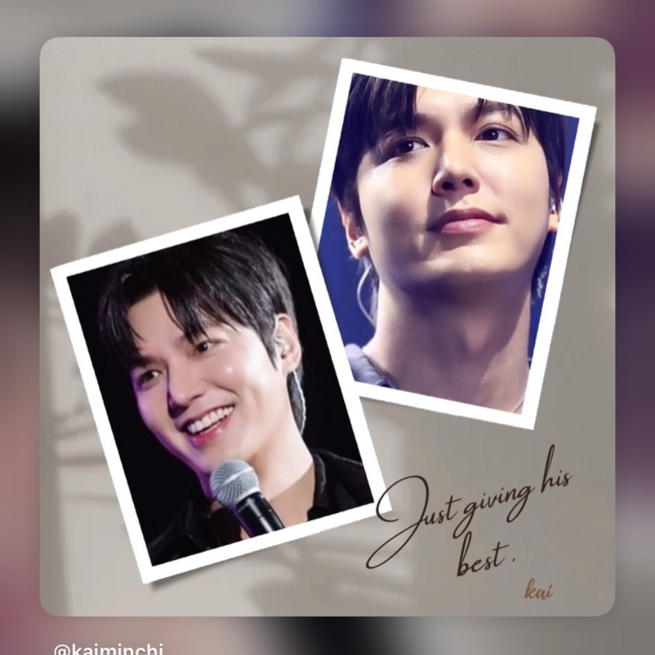 A moment captured by a fan of Lee Minho