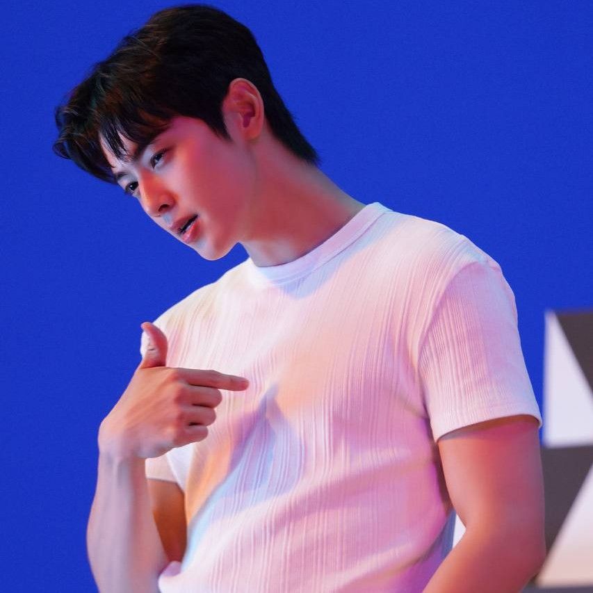 Behind-the-scenes cut of Cha Eunwoo