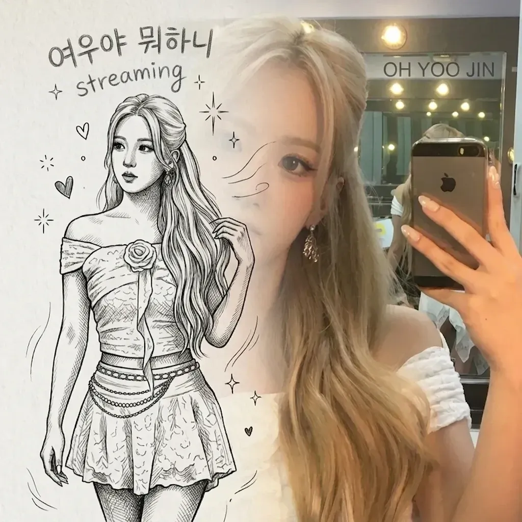 Behind-the-scenes cut of Oh Yujin