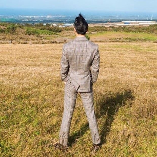 粉丝拍下的赵明燮瞬间