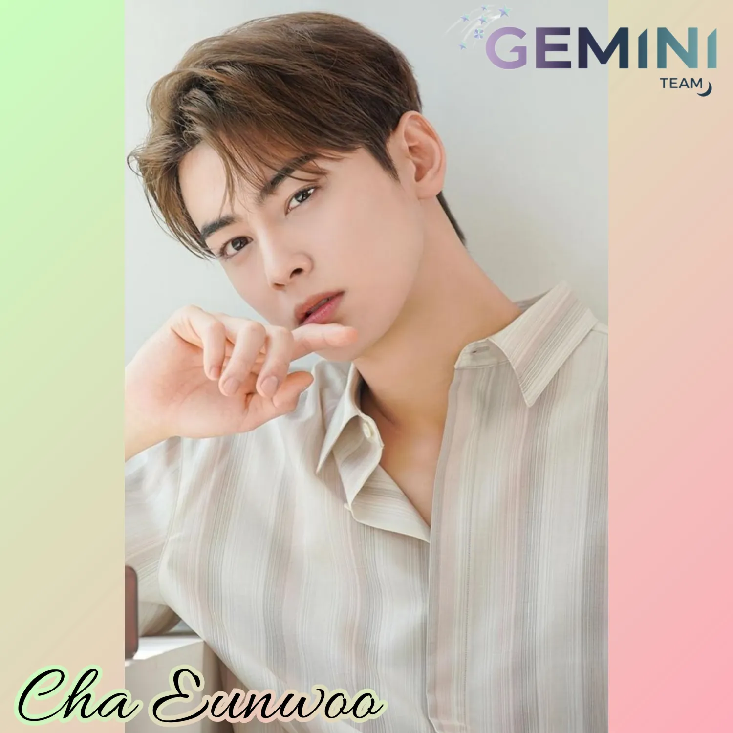 Behind-the-scenes cut of Cha Eunwoo