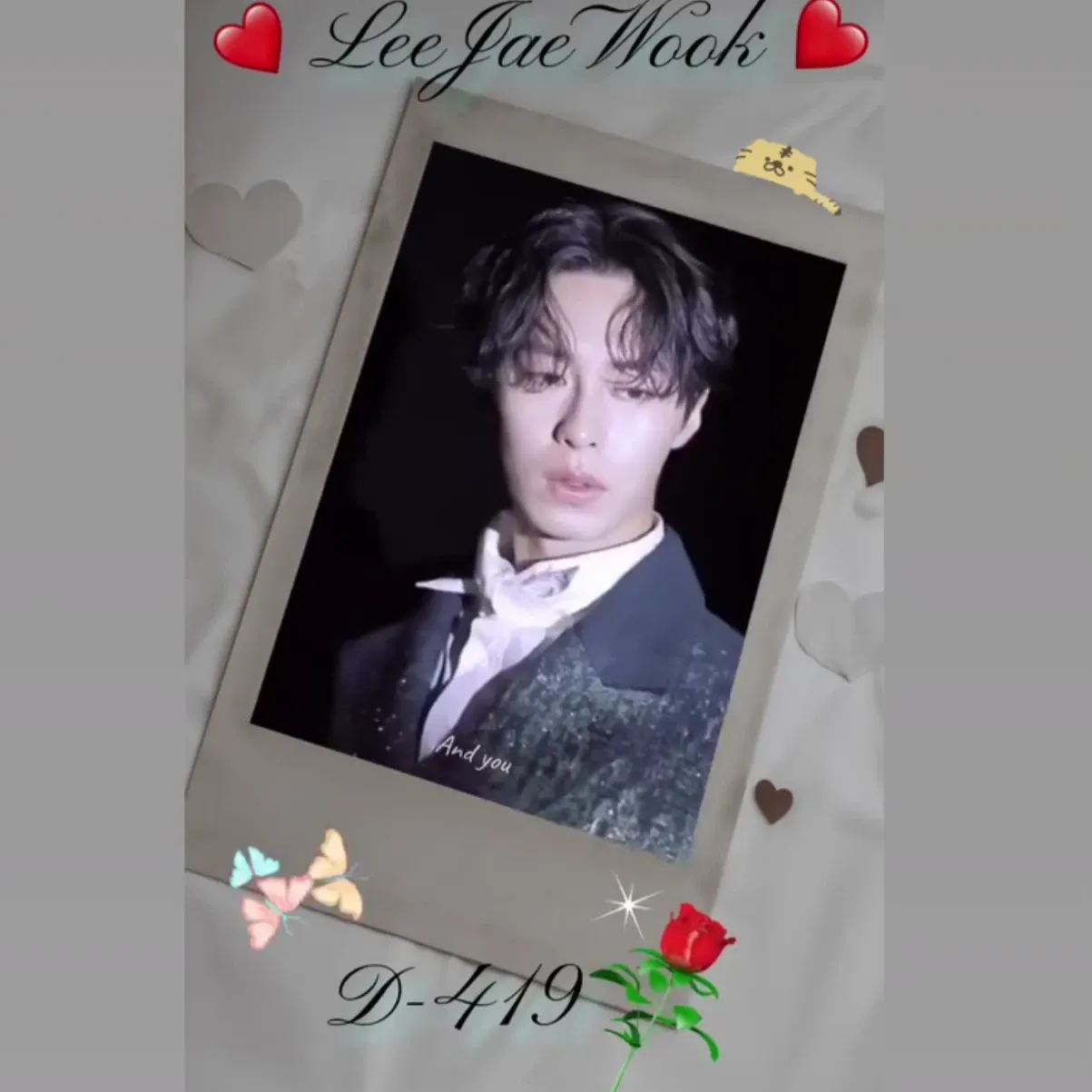 Recent activity shot of Lee Jaewook