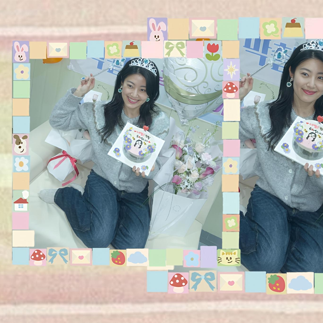 Behind-the-scenes cut of Nam Jihyeon