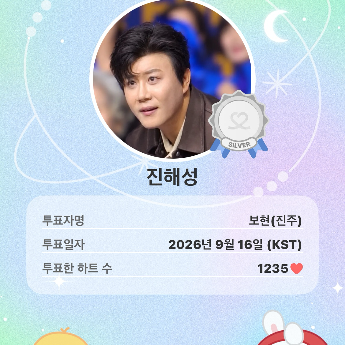 Recent activity shot of Jin Haesung