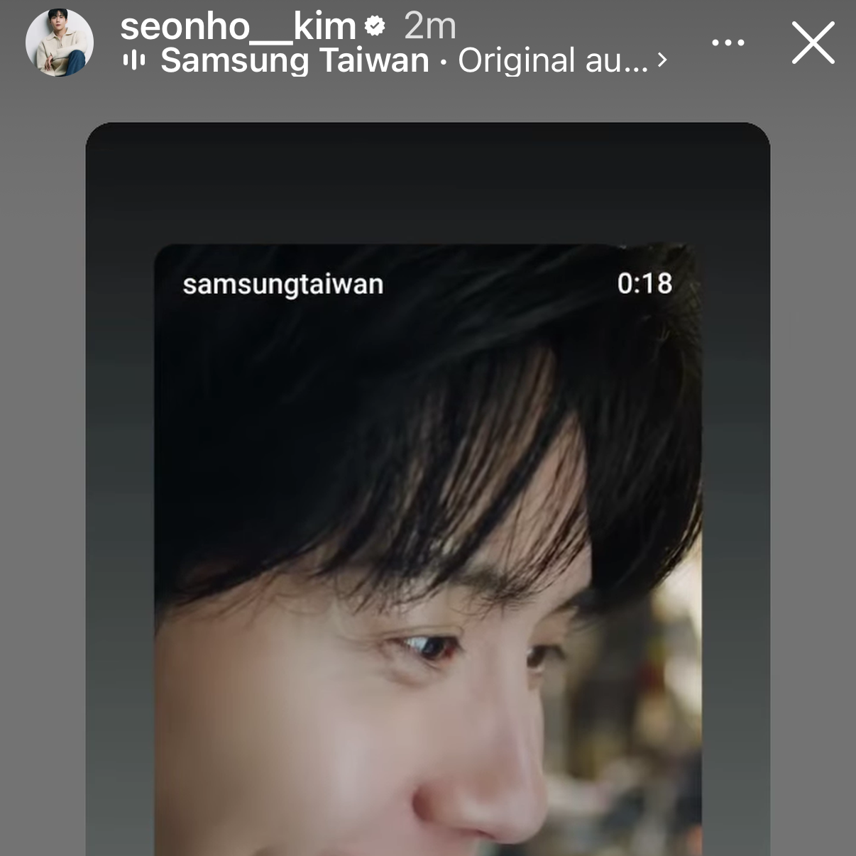 Behind-the-scenes cut of Kim Seonho