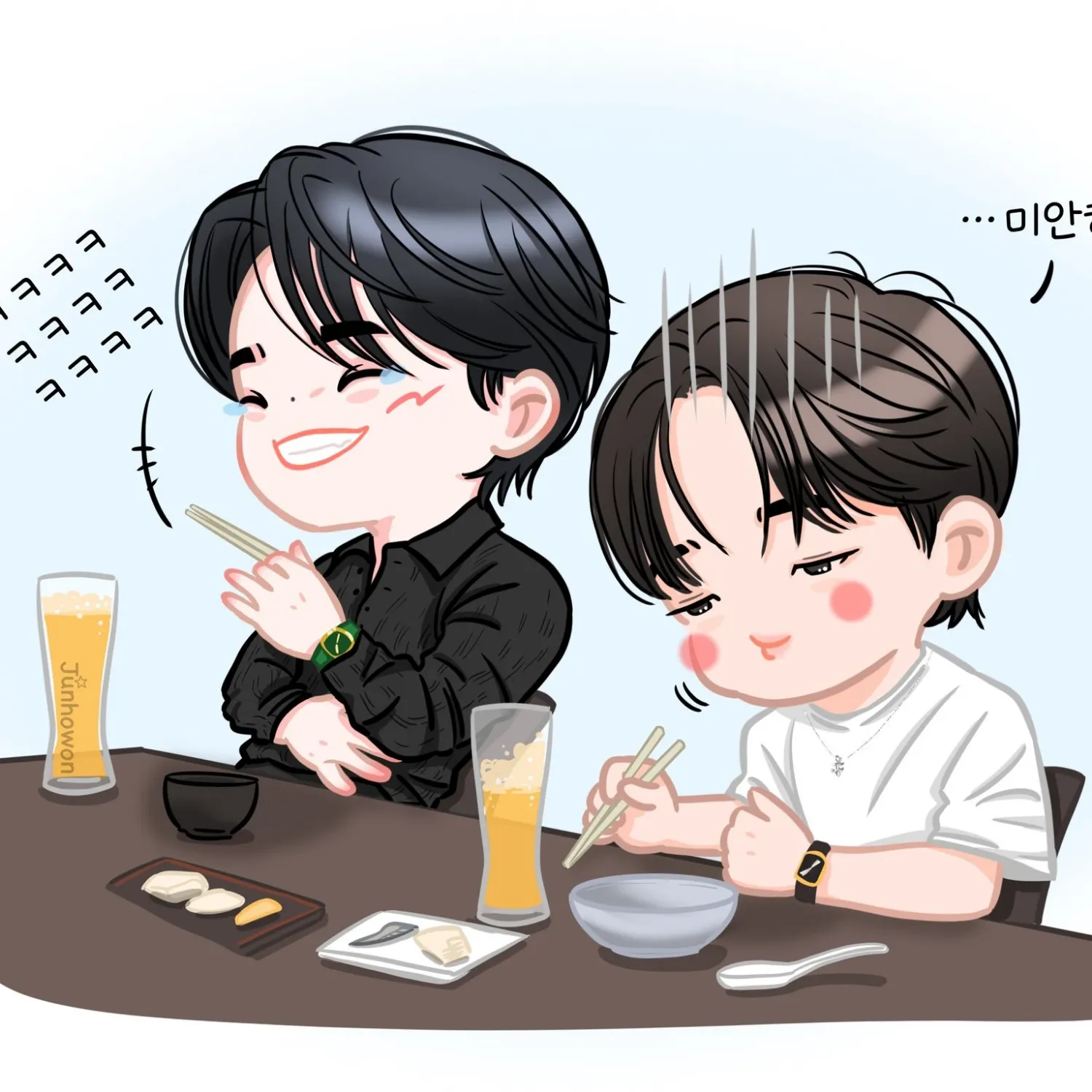 粉丝拍下的李俊昊瞬间