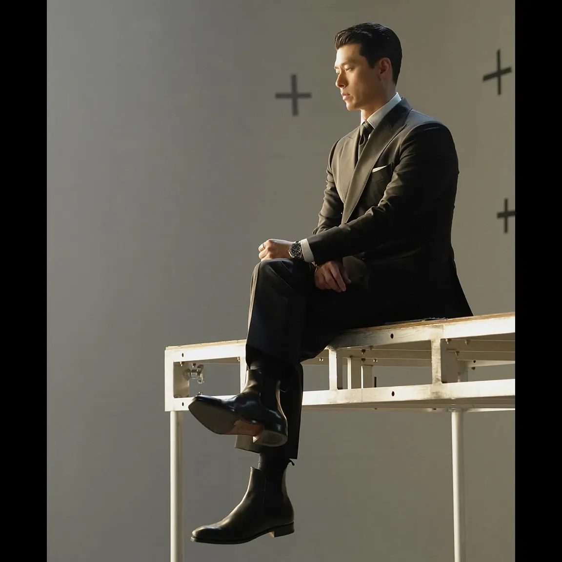 Recent activity shot of Hyun Bin