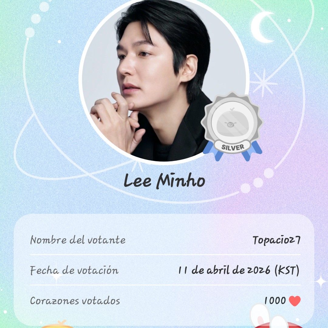 Recent activity shot of Lee Minho