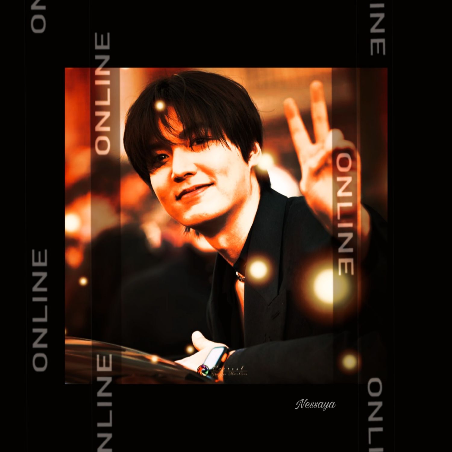 粉丝拍下的李敏镐瞬间