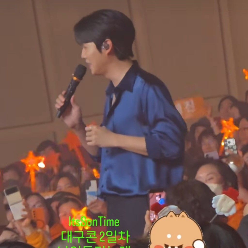 Behind-the-scenes cut of Son Taejin