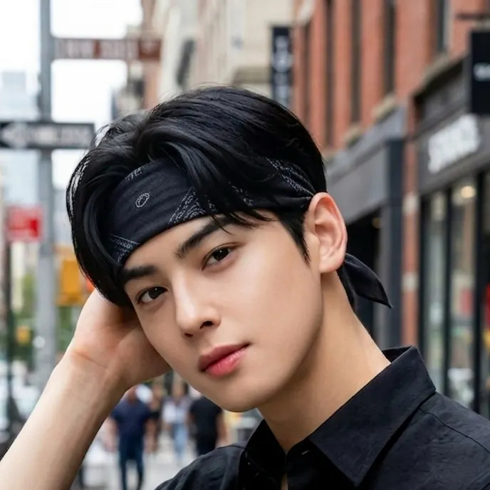 Behind-the-scenes cut of Cha Eunwoo
