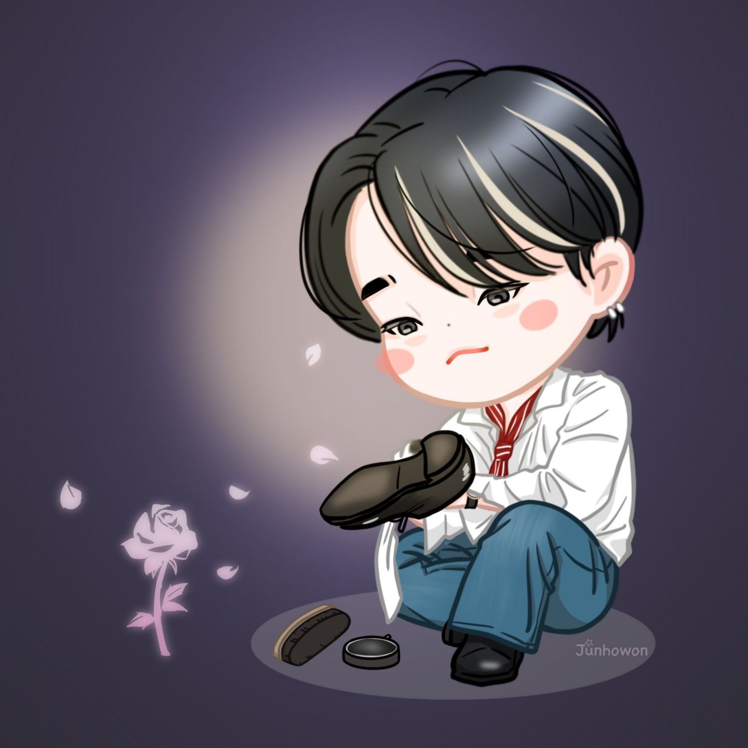 Behind-the-scenes cut of Lee Junho