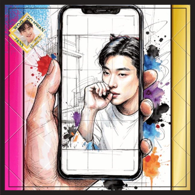 A moment captured by a fan of Woo Dohwan
