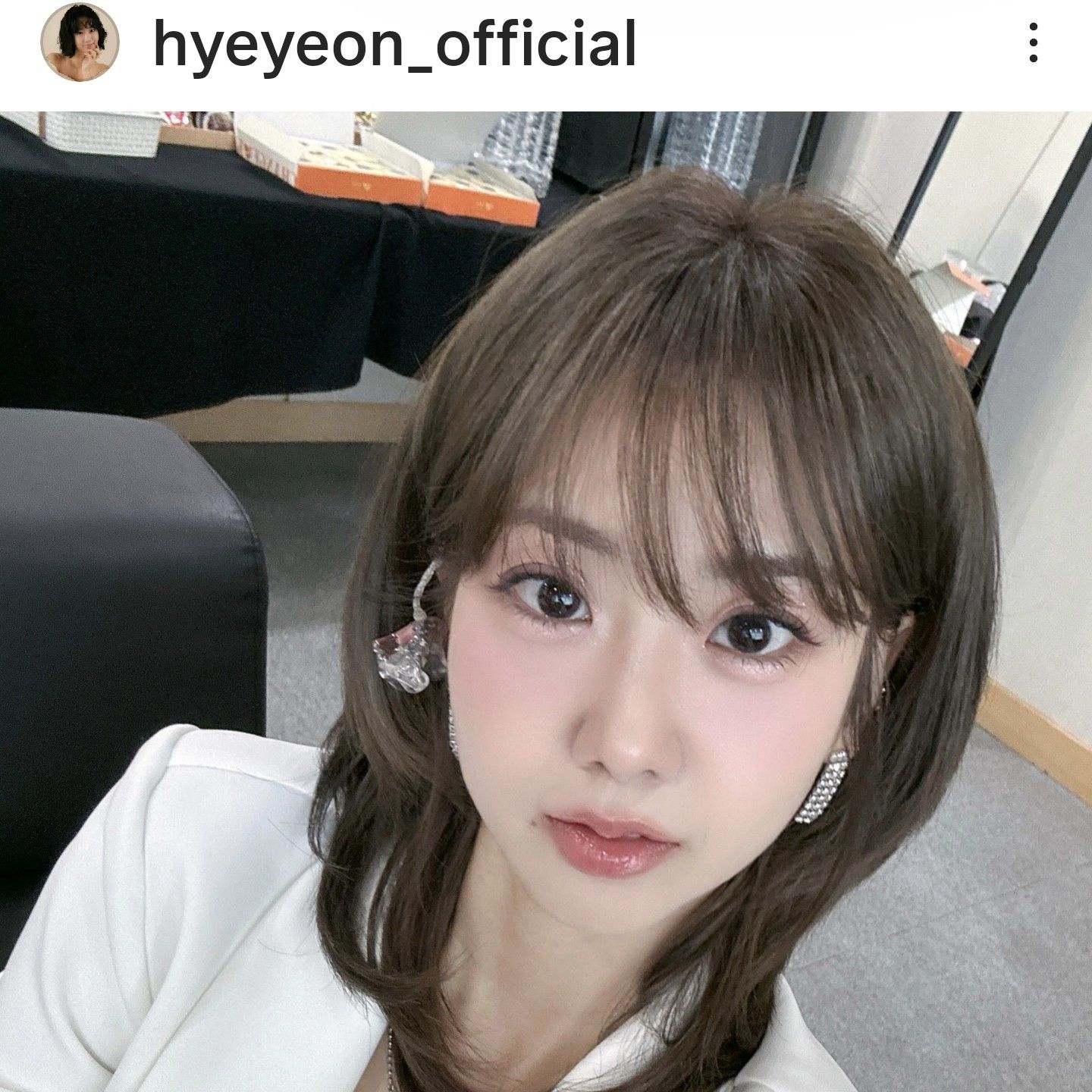 A moment captured by a fan of Kang Hyeyeon