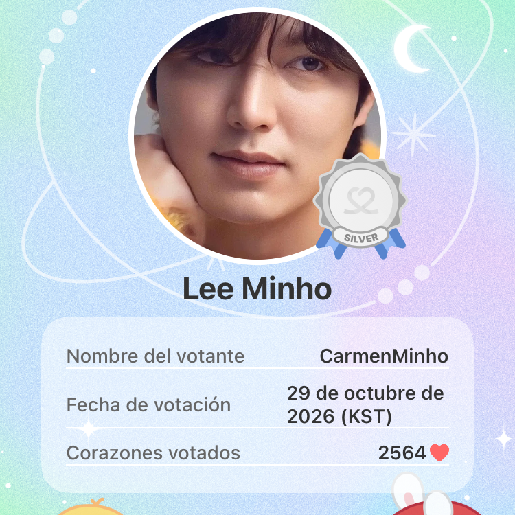 Recent activity shot of Lee Minho