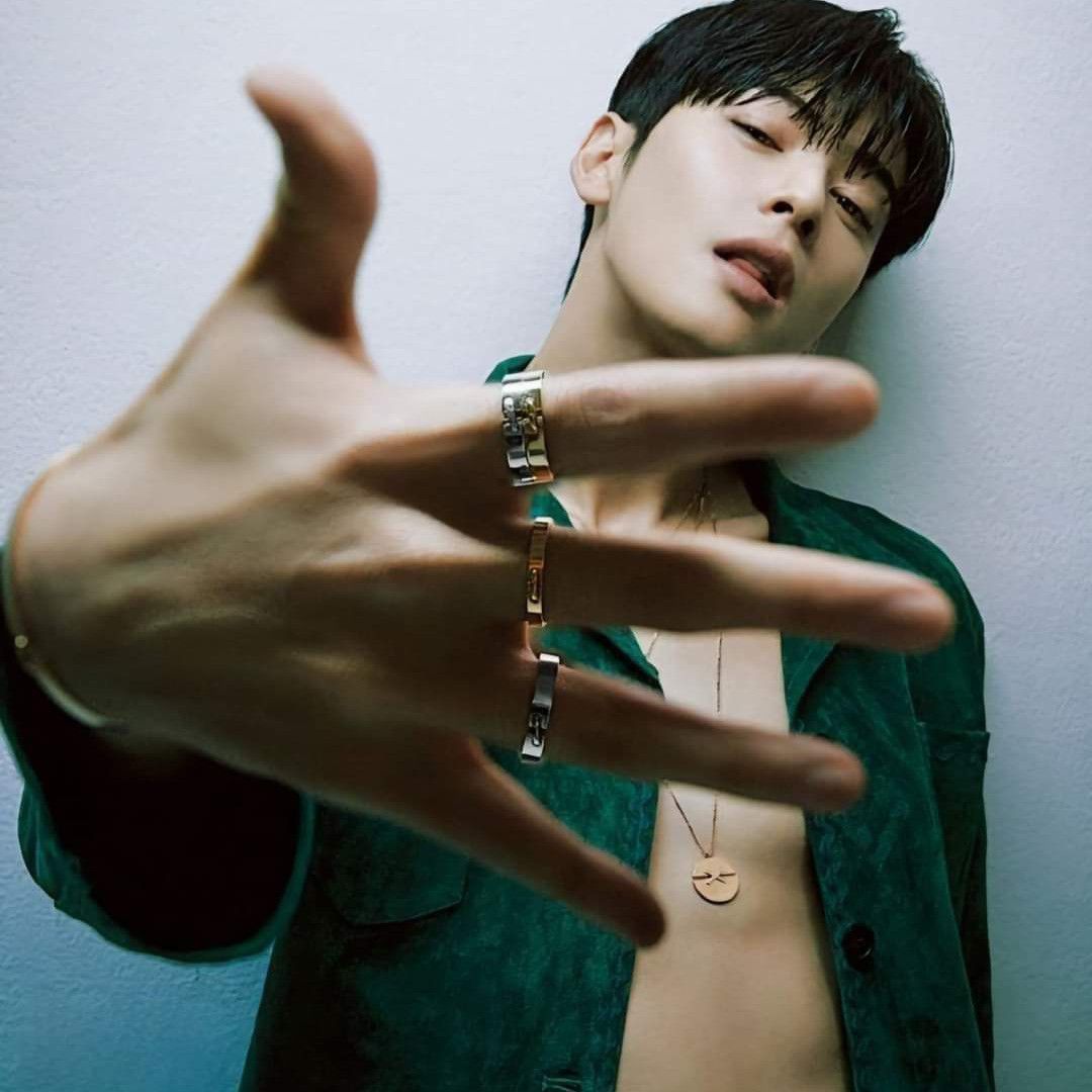 Recent activity shot of Cha Eunwoo