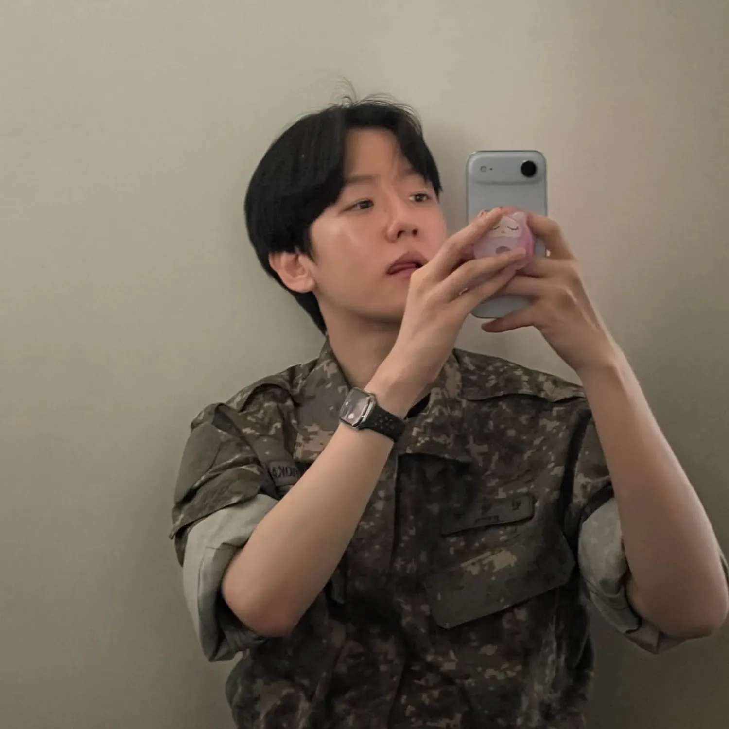 Recent activity shot of Baekhyun