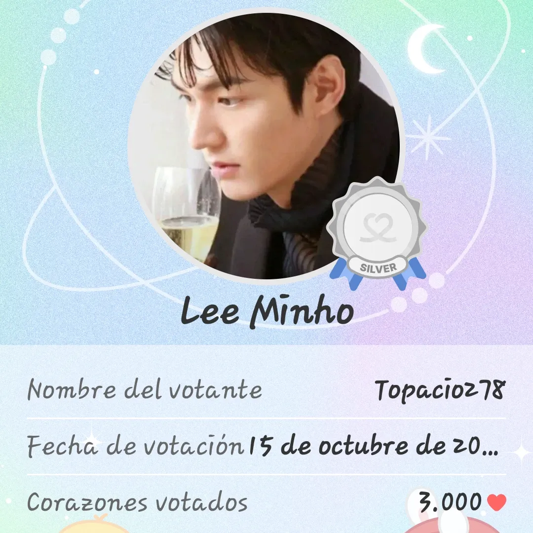 Recent activity shot of Lee Minho