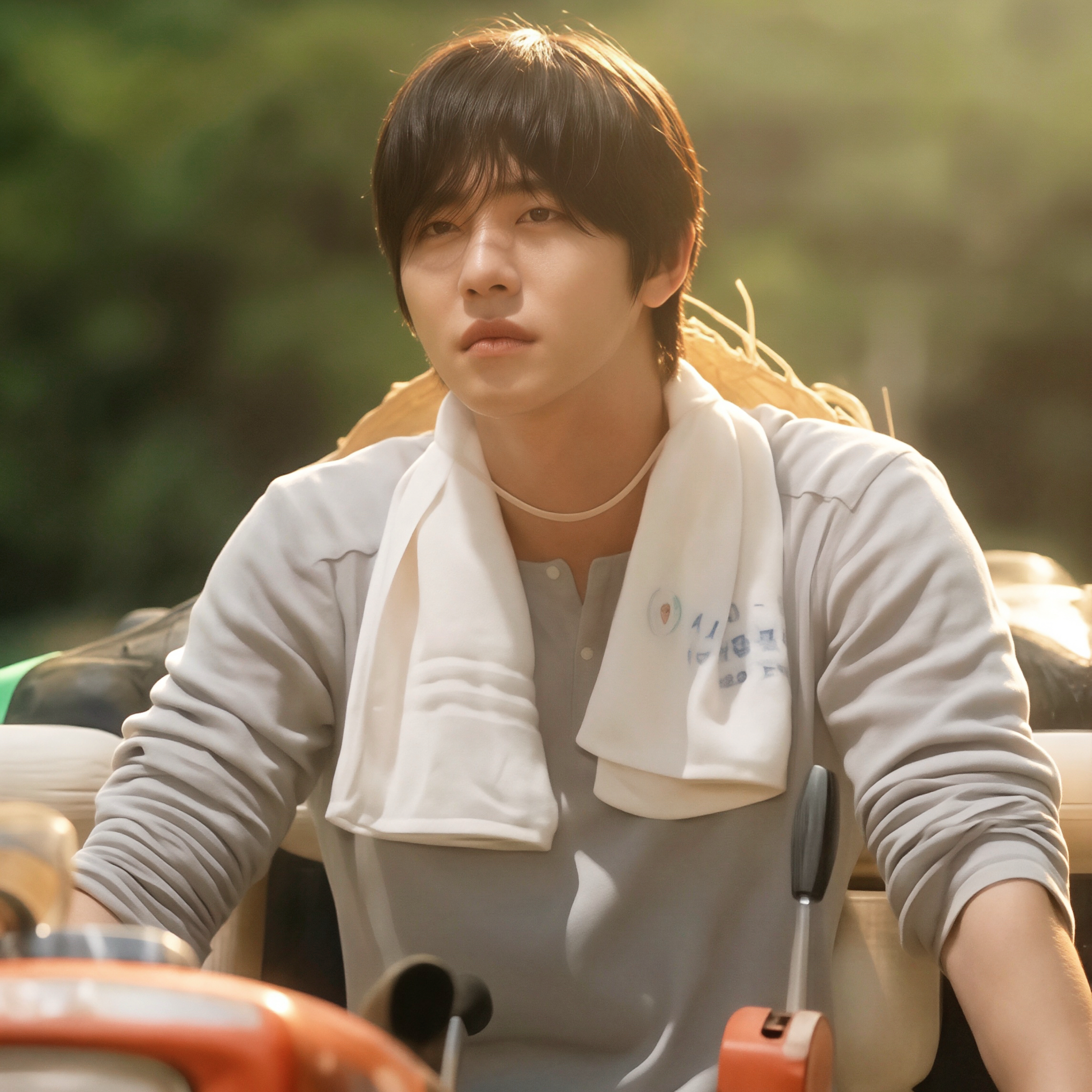 粉丝拍下的安孝燮瞬间