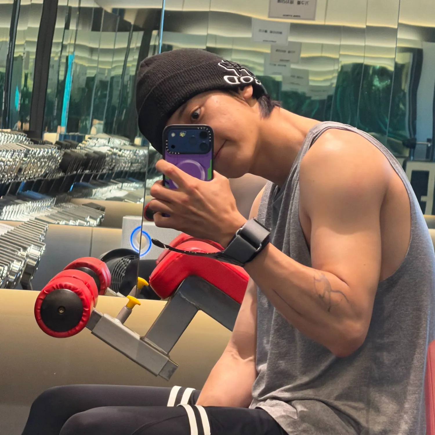 A moment captured by a fan of Chanyeol