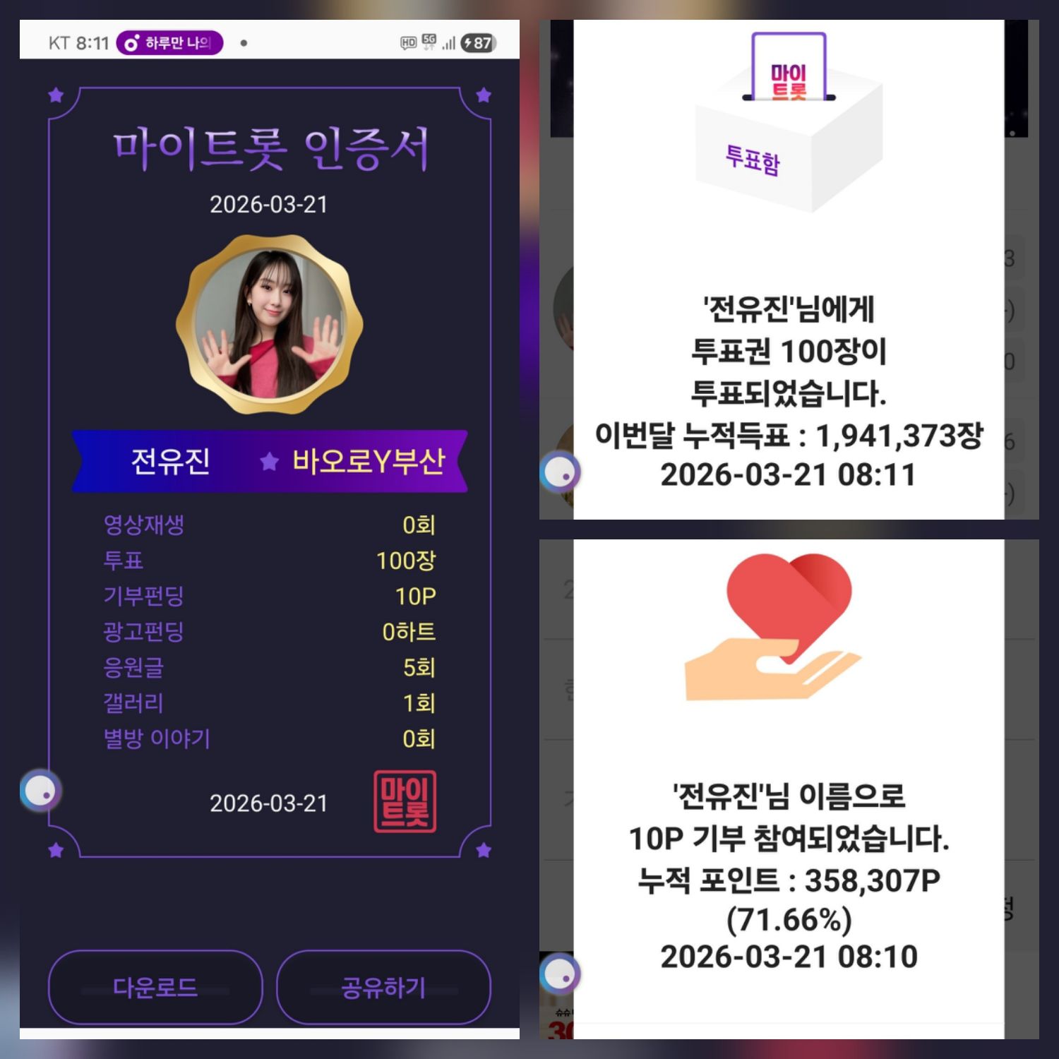 Foto kegiatan terbaru dari Jeon Yujin