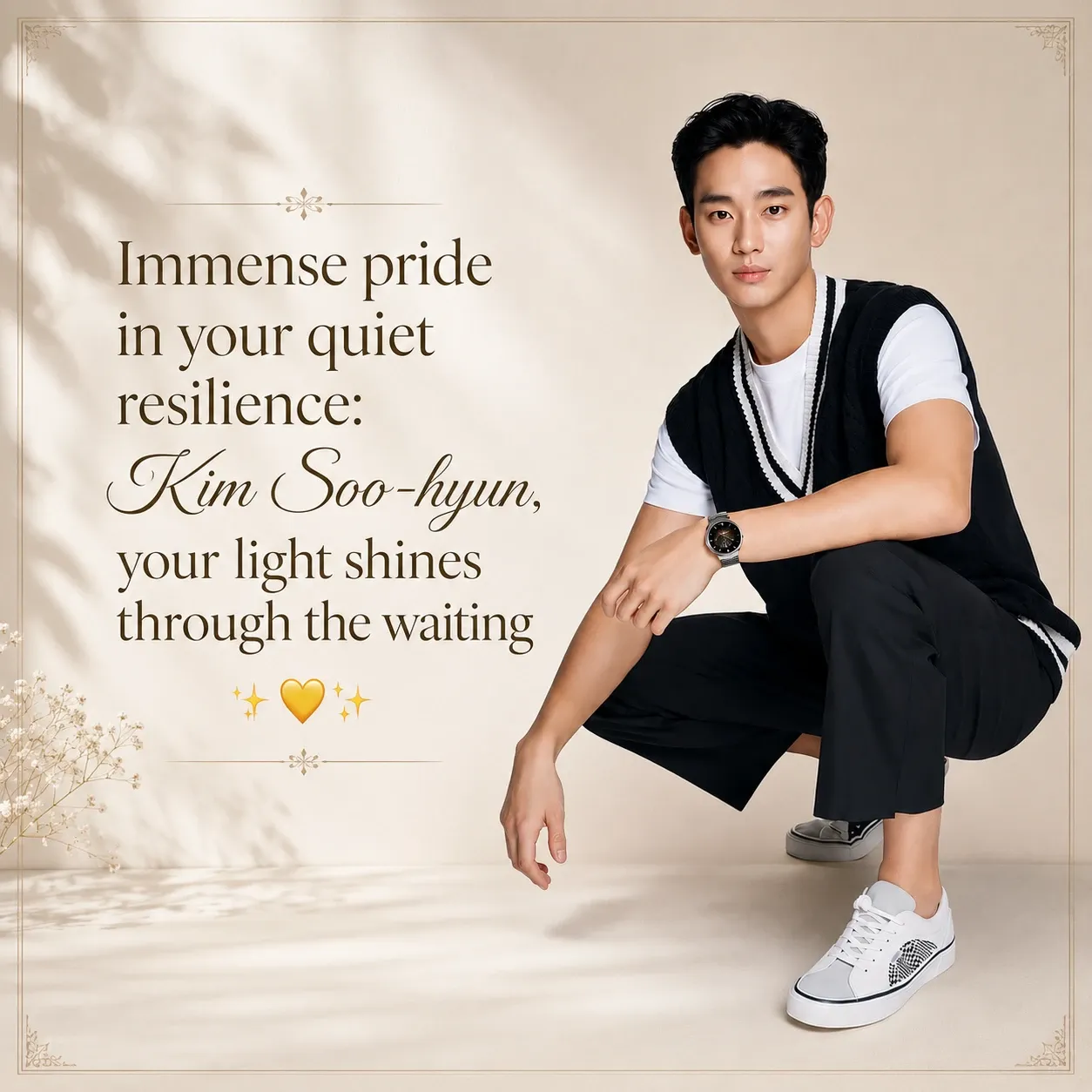 A moment captured by a fan of Kim Soohyun