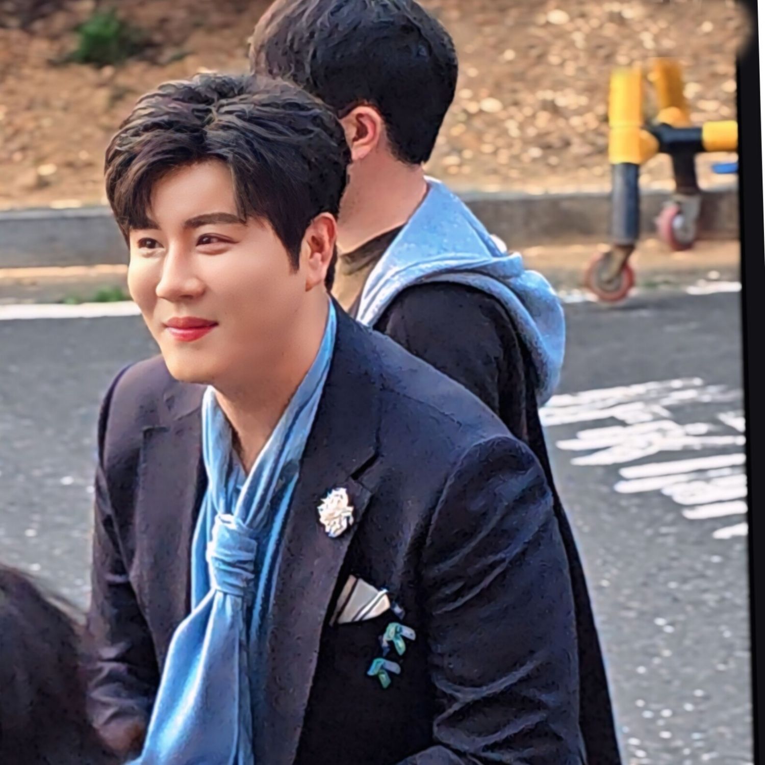 粉絲拍下的晉海成瞬間