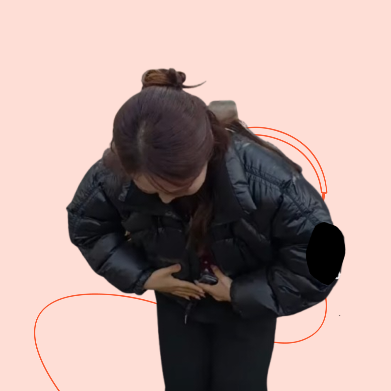 A moment captured by a fan of Miss Kim