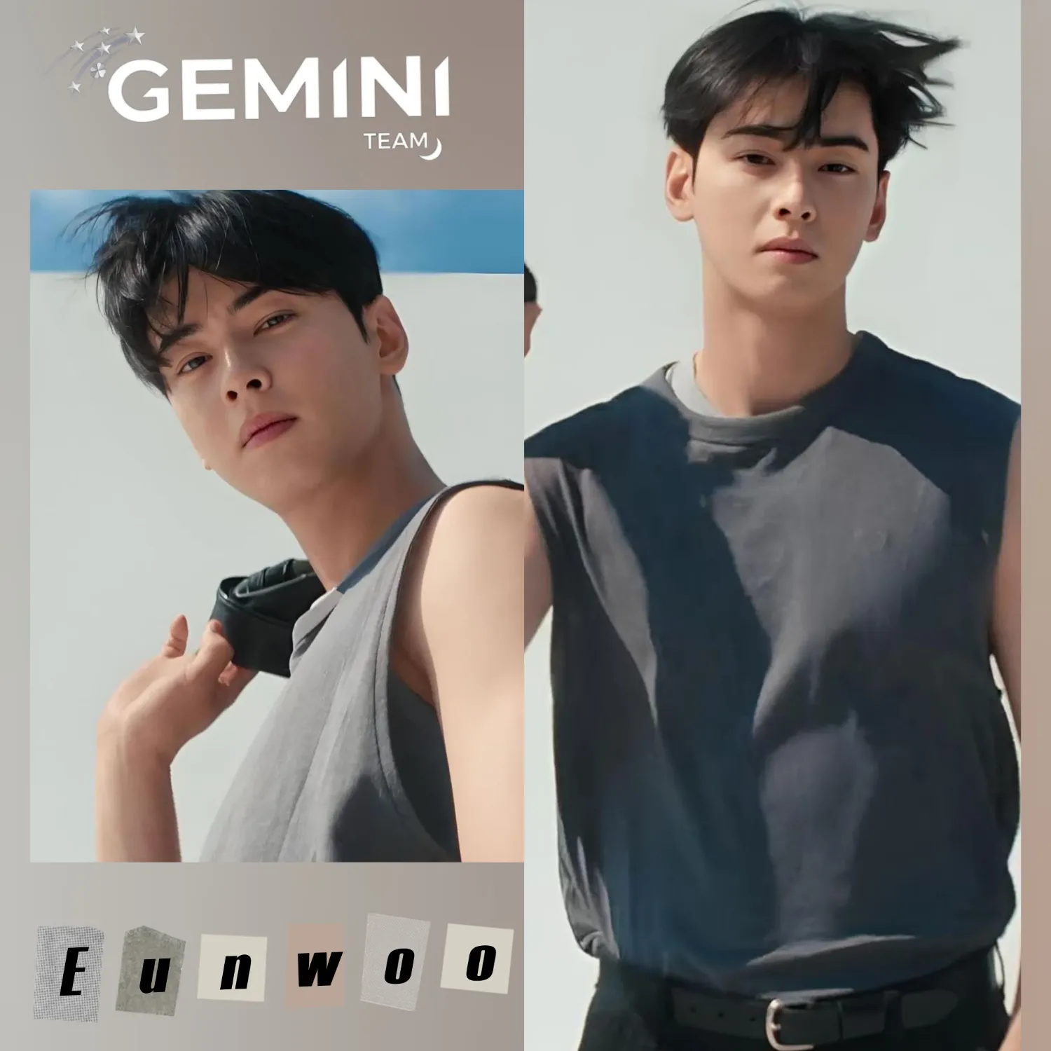 Behind-the-scenes cut of Cha Eunwoo