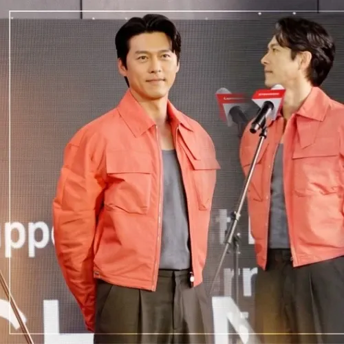 Momen yang diabadikan oleh penggemar Hyun Bin