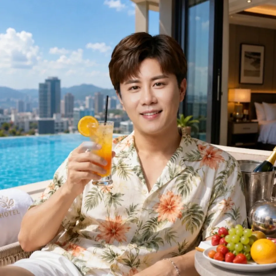 Behind-the-scenes cut of Jin Haesung