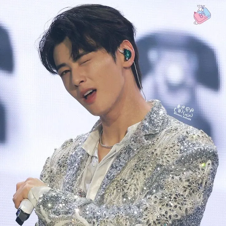 A moment captured by a fan of Cha Eunwoo