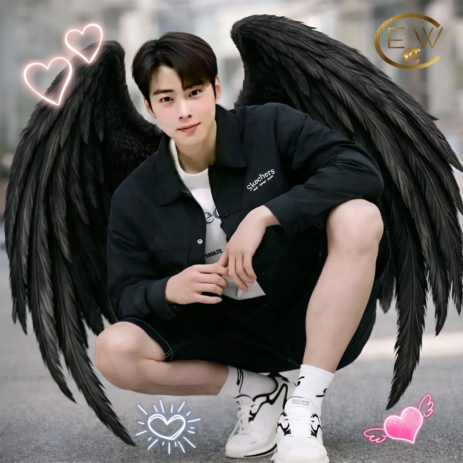 Behind-the-scenes cut of Cha Eunwoo