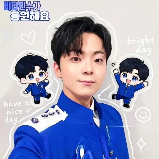 Behind-the-scenes cut of Park Minsu