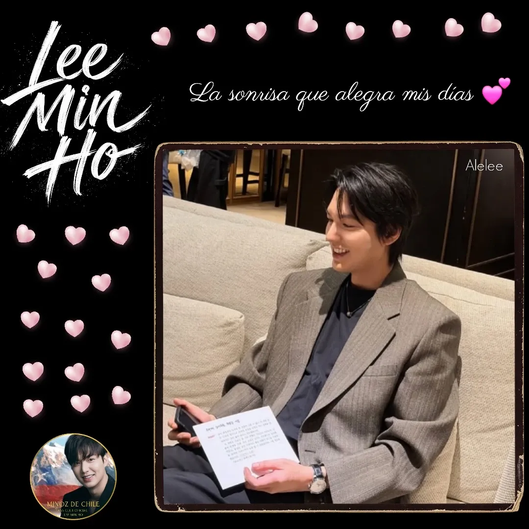 Recent activity shot of Lee Minho