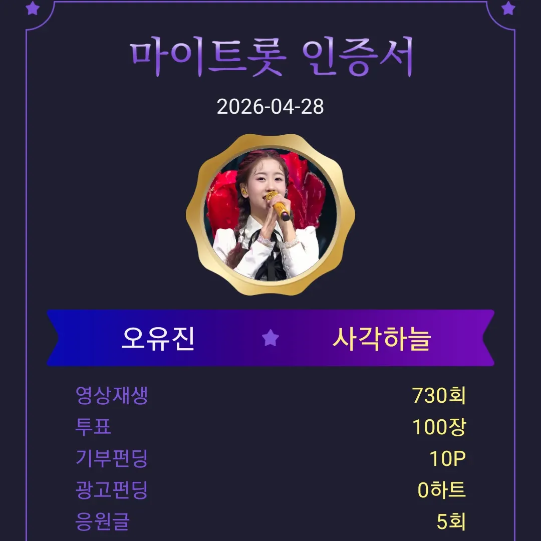 오유진의 비하인드 컷