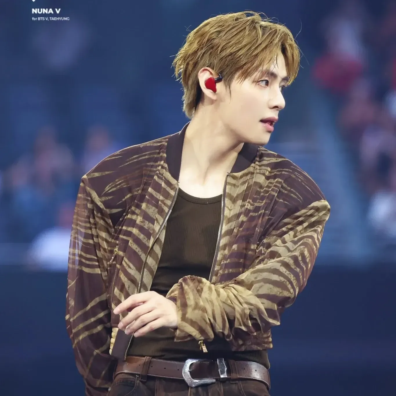 A moment captured by a fan of Kim Taehyung (V)